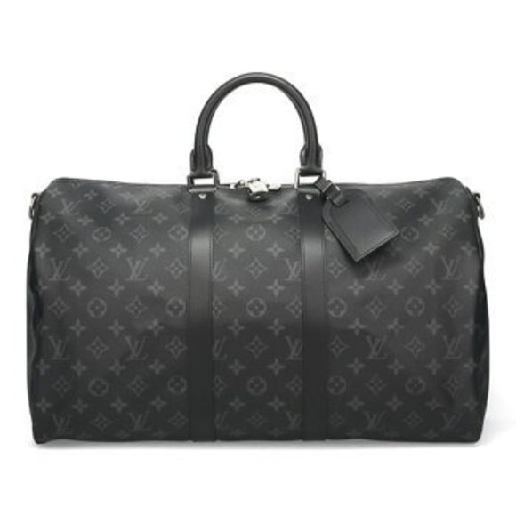 Louis Vuitton Eclipse Black Keepall Bandouliere Bag - Picture 1 of 3